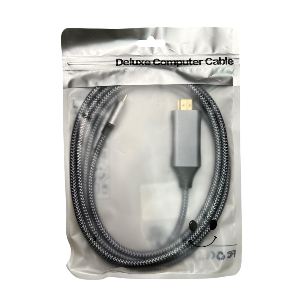USB C to HDMI Cable 6Ft | 4K High-Speed USB 3.1 Type-C to HDMI Cord - Picture 3 of 4